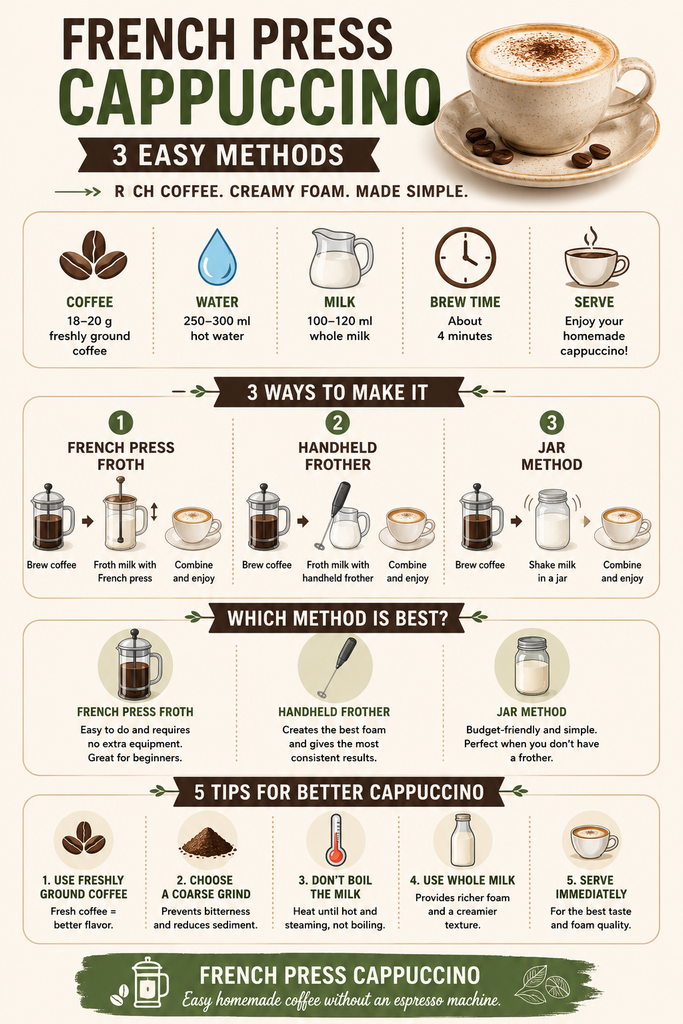 What You Need to Make French Press Cappuccino